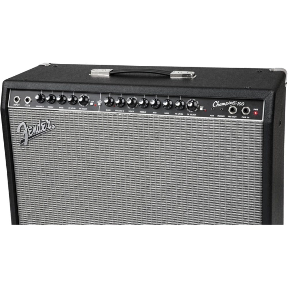 Fender Champion 100 Watts Guitar Combo Amplifier with Cable, Polishing Cloth & E-Book