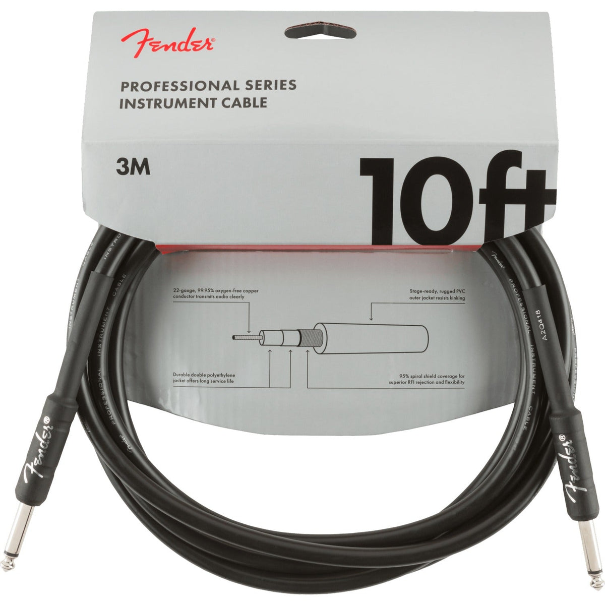 Fender Professional Series Straight / Straight Instrument Cable