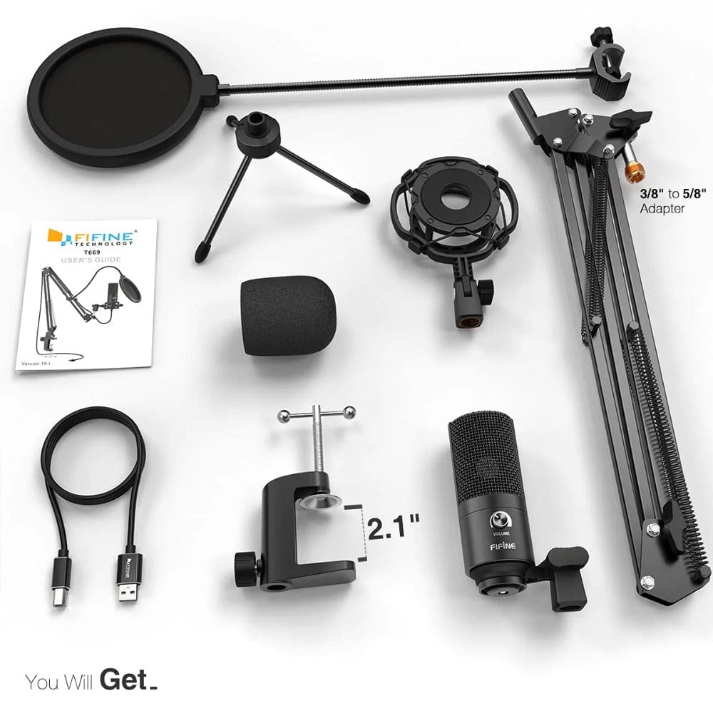Fifine T669 USB Condenser Microphone Kit