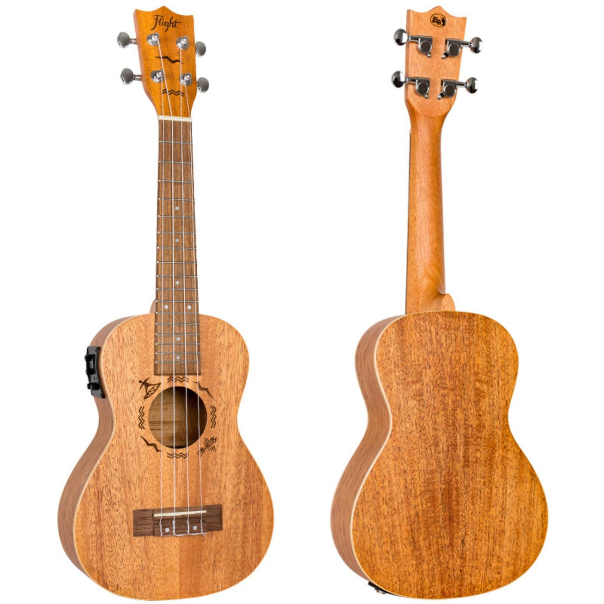 Flight DUC323 EQ Electro Acoustic Concert Ukulele with Bag