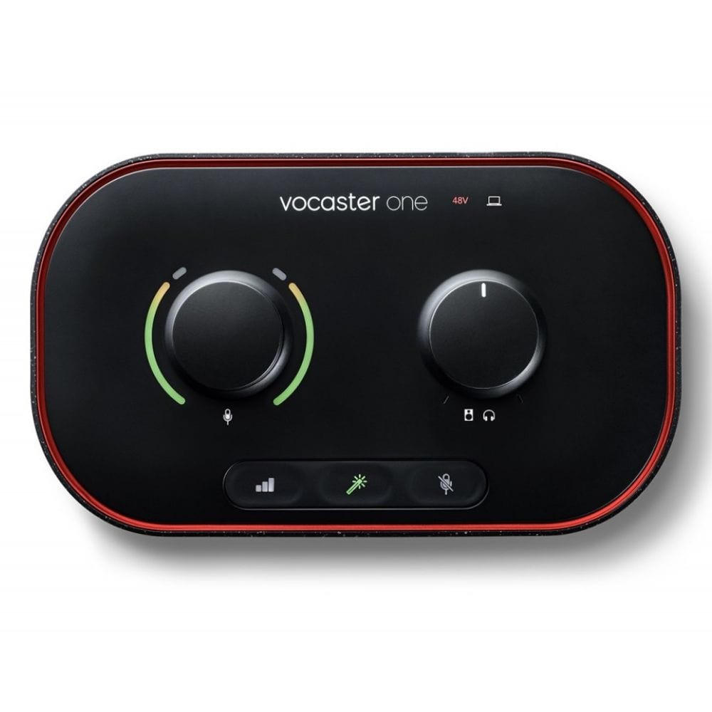 Focusrite Vocaster One Studio USB-C Podcasting Audio Interface Bundle