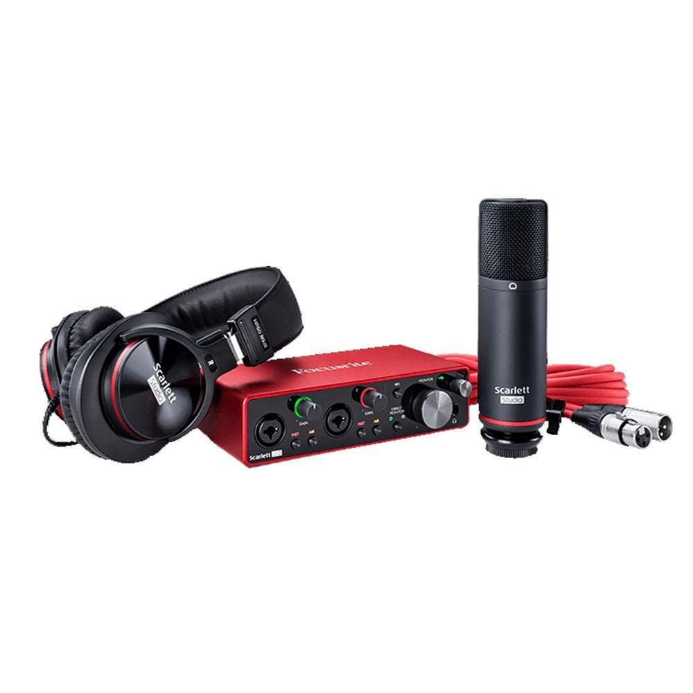 Focusrite Scarlett 2i2 Studio 3rd Gen USB Audio Interface and Recording Bundle