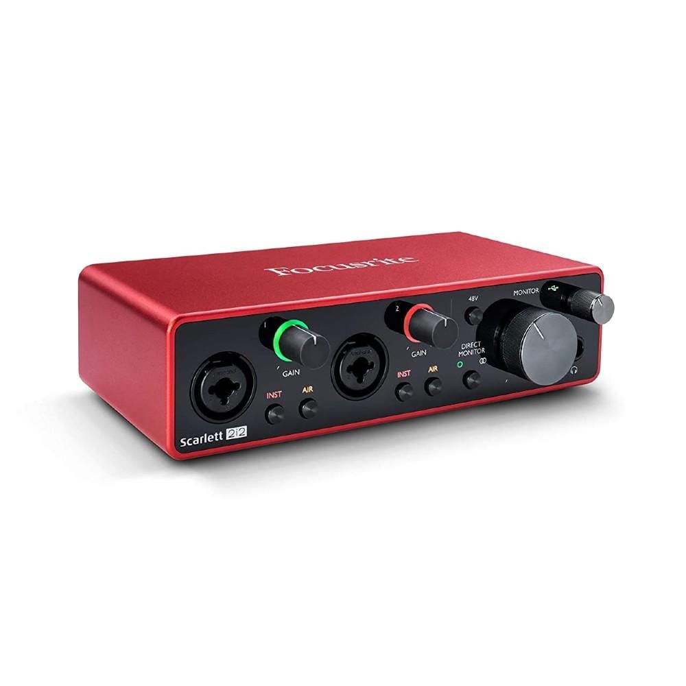 Focusrite Scarlett 2i2 Studio 3rd Gen USB Audio Interface and Recording Bundle