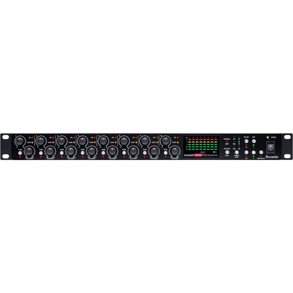Focusrite Scarlett Octapre Dynamic Eight-Channel Microphone Preamp with ADAT Outputs