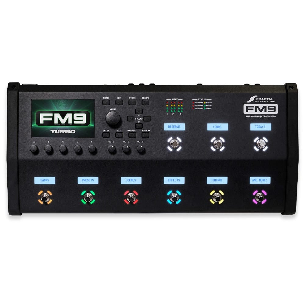 Fractal Audio FM9 Turbo Amp Modeler Multi Effects Guitar Processor