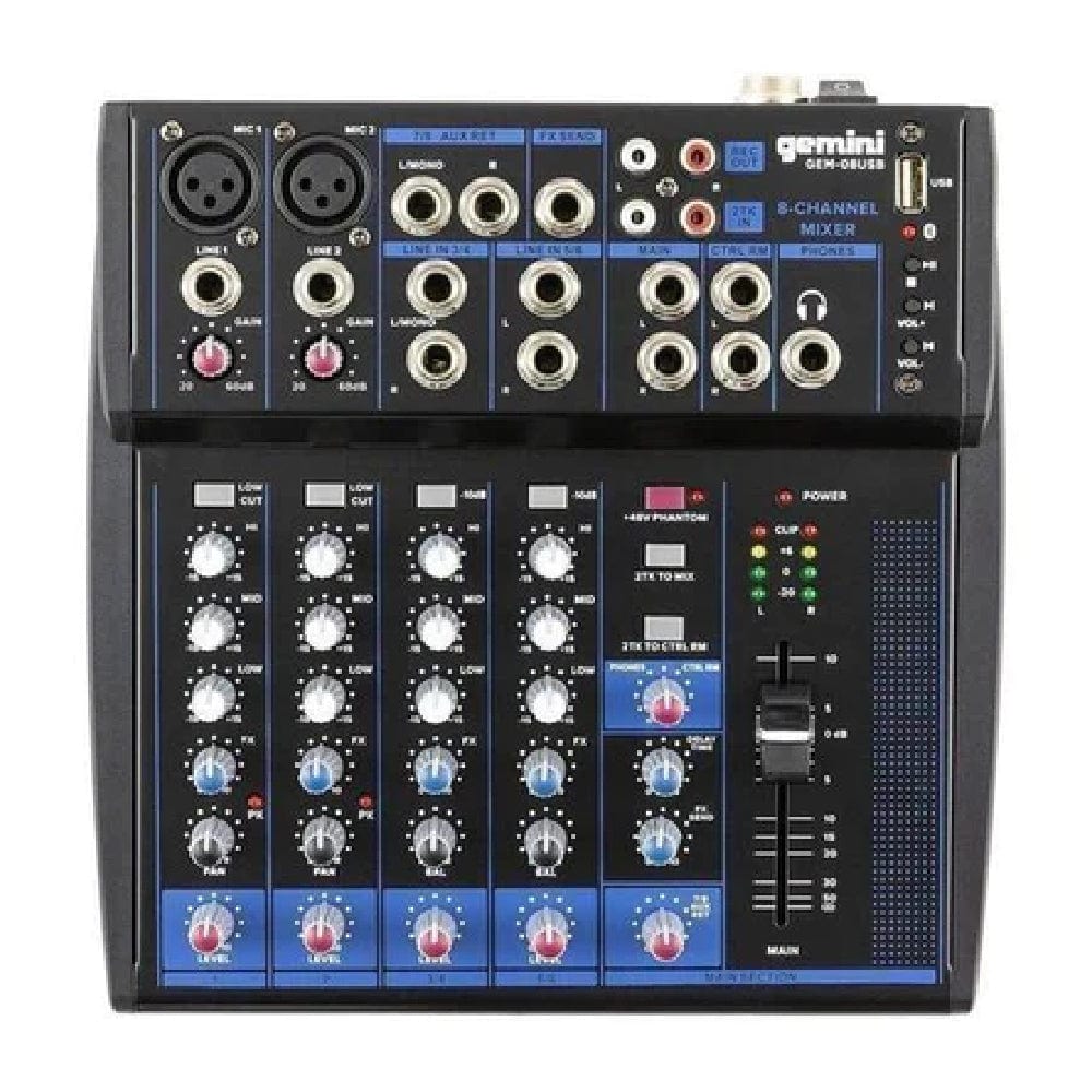 Gemini MXR 01 BT 2-Channel Professional DJ Mixer With Bluetooth Input