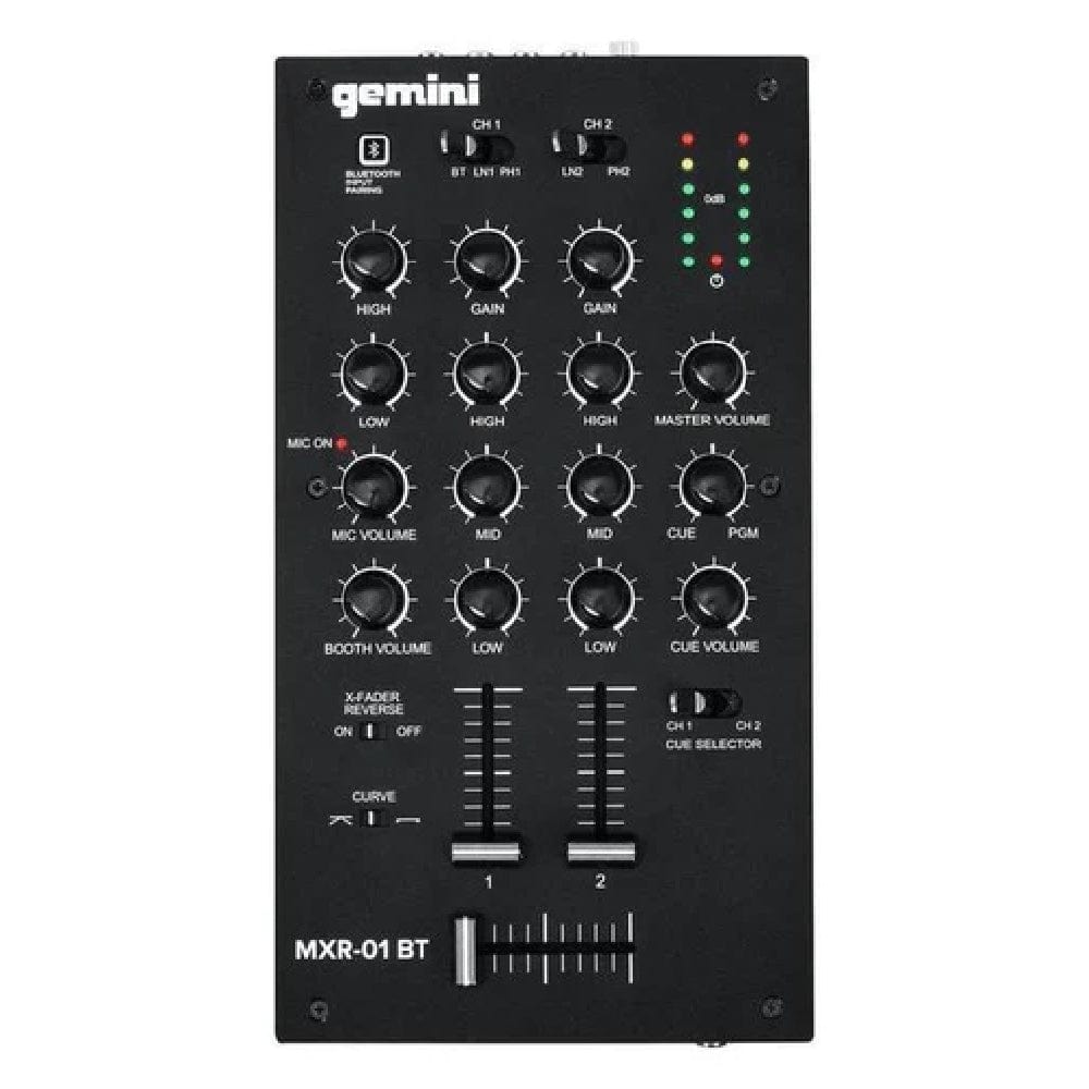 Gemini MXR 01 BT 2-Channel Professional DJ Mixer With Bluetooth Input