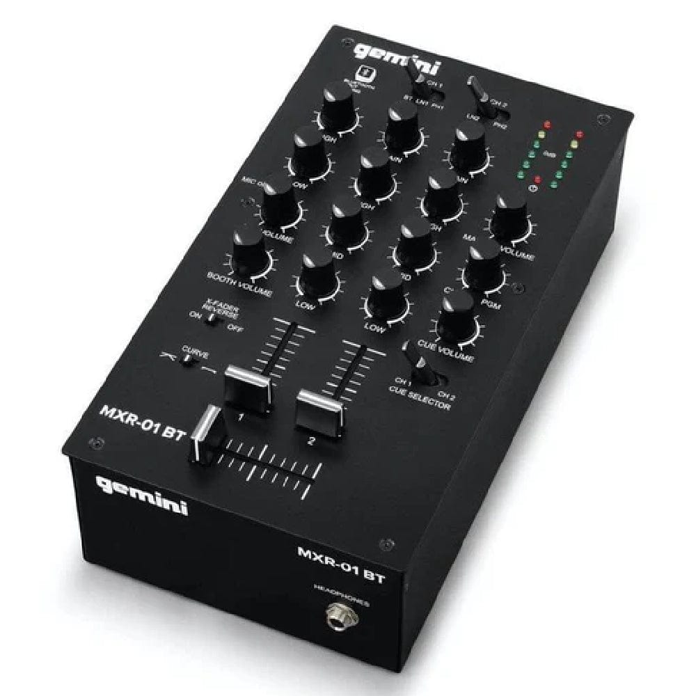 Gemini MXR 01 BT 2-Channel Professional DJ Mixer With Bluetooth Input