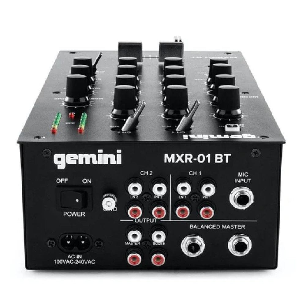 Gemini MXR 01 BT 2-Channel Professional DJ Mixer With Bluetooth Input