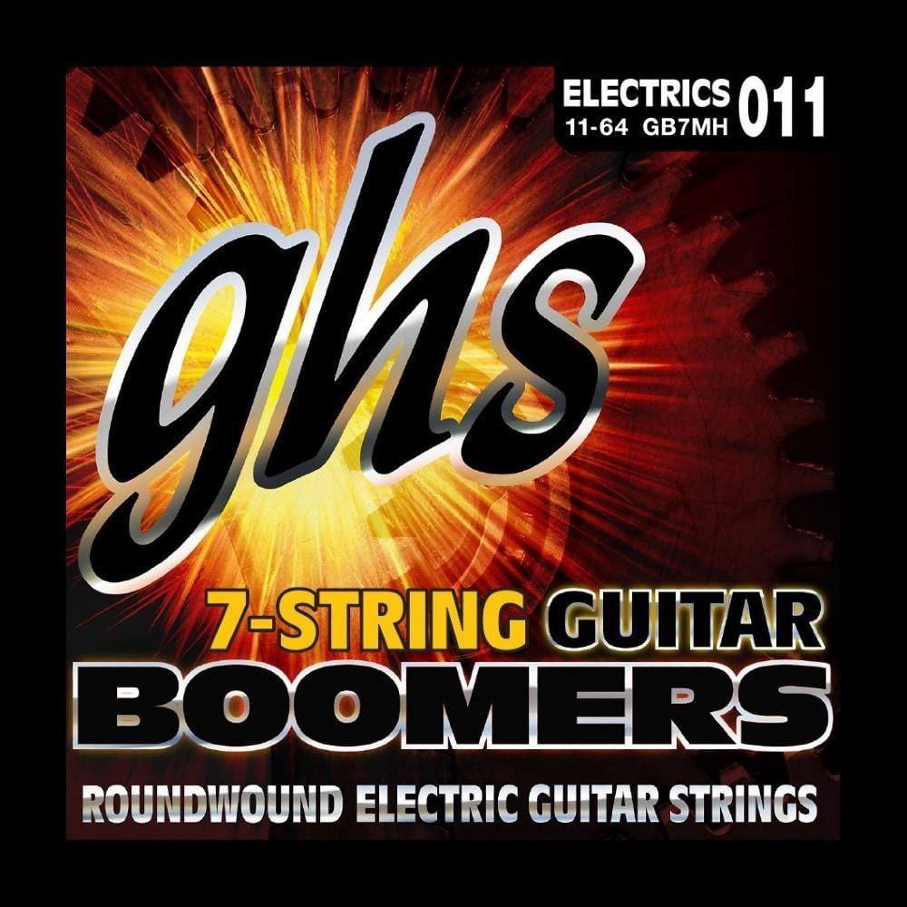 GHS GB7MH Boomers Electric Guitar Strings, 7-String Medium Heavy