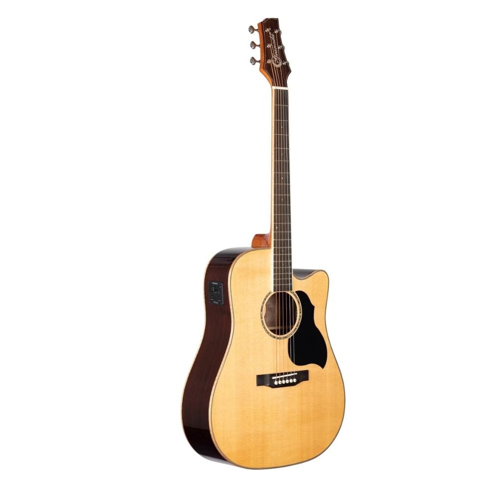 Granada GS345D-CEQ 6 String Electro Acoustic Guitar with Fishman Pickup - Natural Gloss