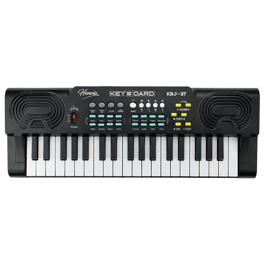 Henrix KBJ-37 37 Key Junior Keyboard with Microphone - Open Box