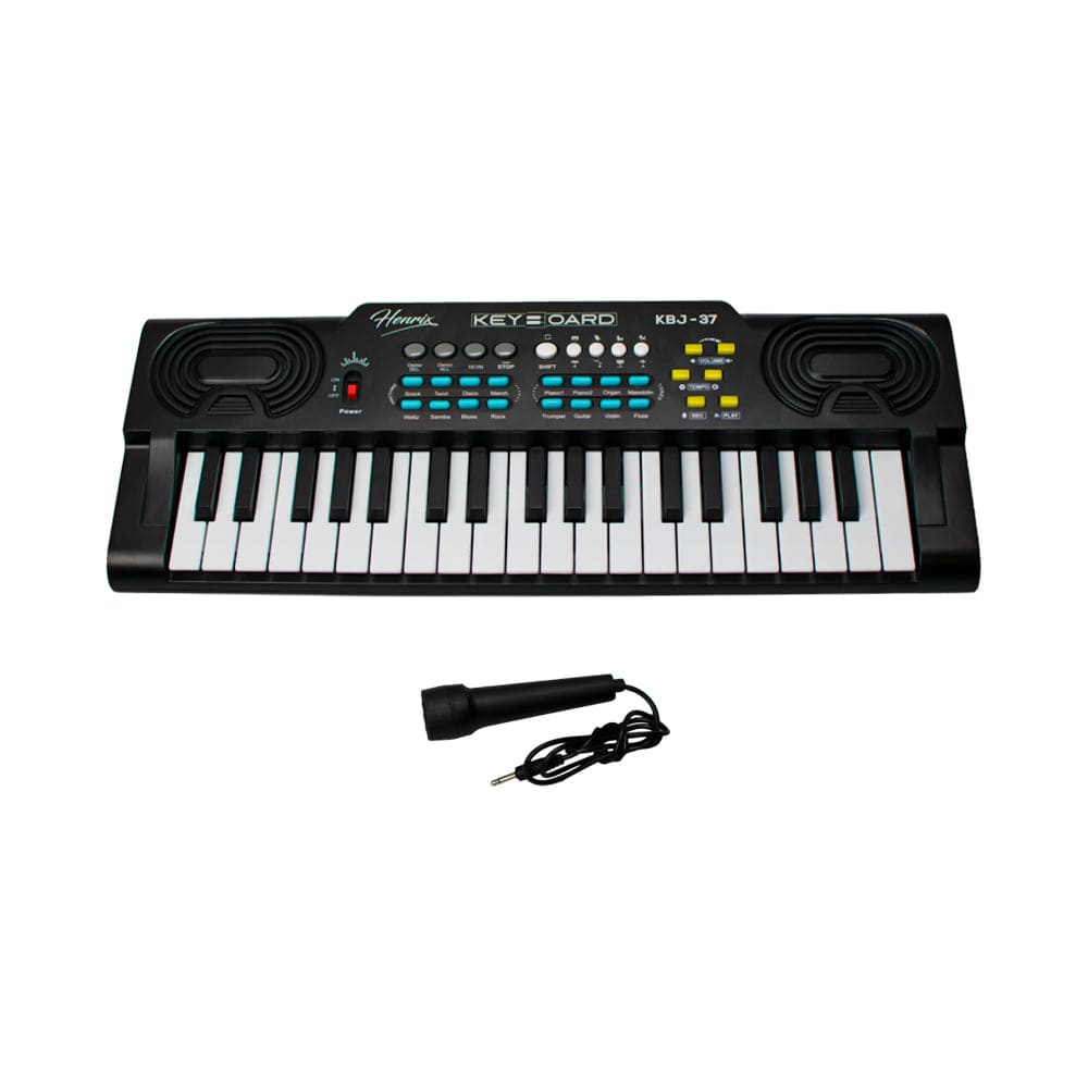 Henrix KBJ-37 37 Key Junior Keyboard with Microphone - Open Box