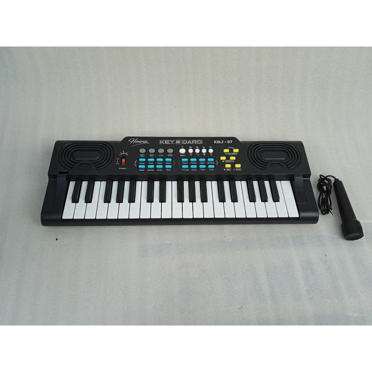 Henrix KBJ-37 37 Key Junior Keyboard with Microphone - Open Box B Stock