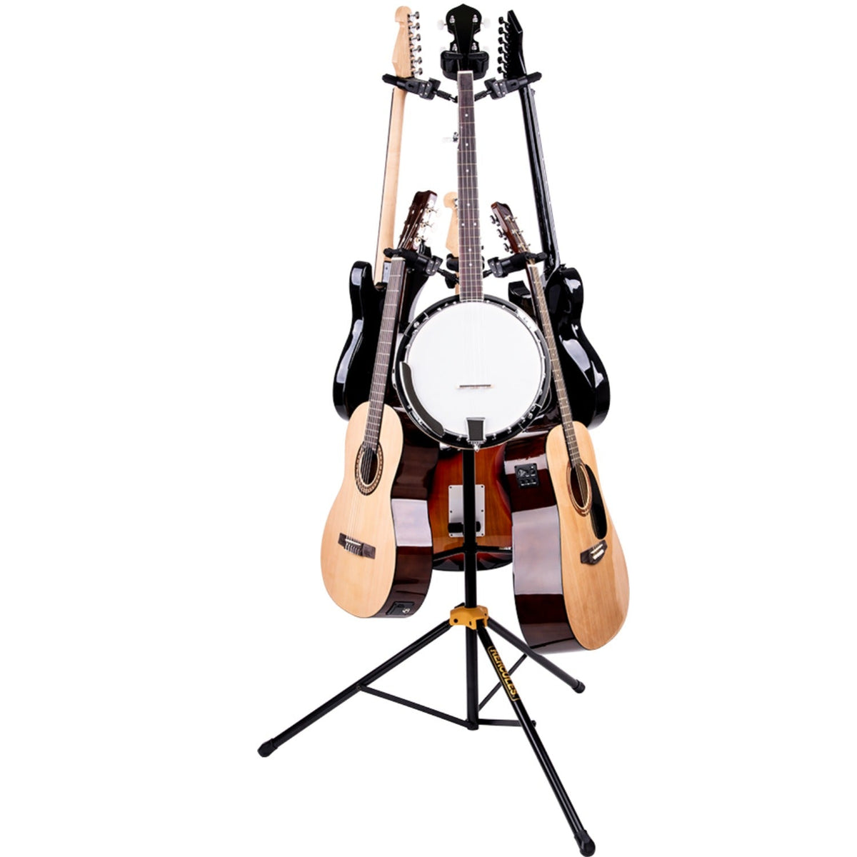 Hercules GS526B Plus Auto Grip System 6 Guitar Display Stand