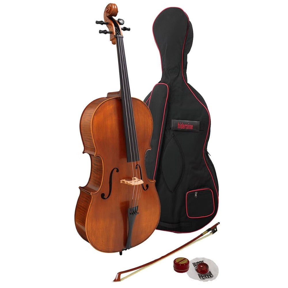 Hidersine 3182AG Full Outfit with Graphic Flame 4/4 Size Cello Vivente