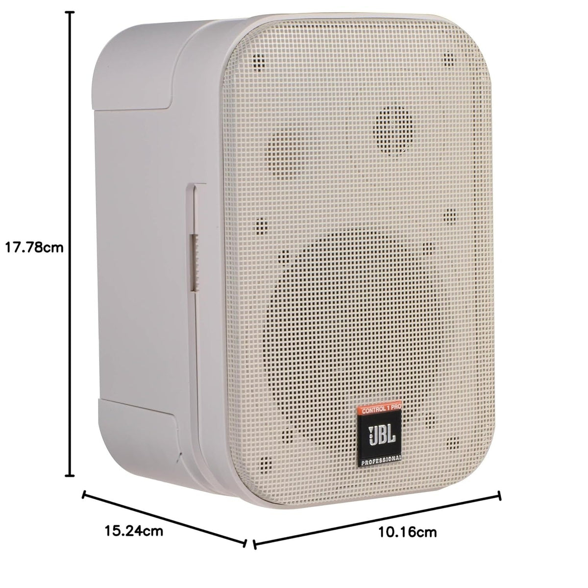 JBL C1PRO Control 1 Pro 150 Watts 2-Way Compact Loudspeaker - Single - White