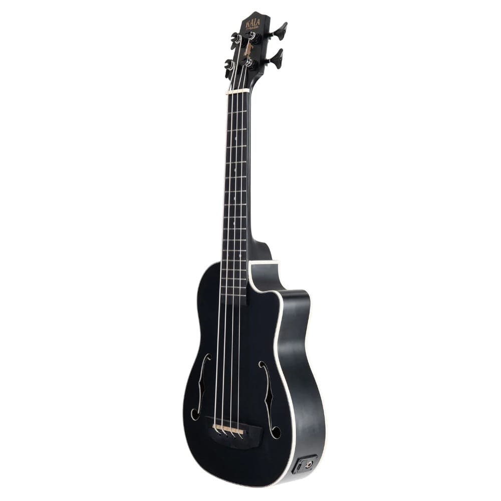 Kala UBASS-JYMN-BK-FS Black Journeyman Mahogany Acoustic-Electric U-BASS with F-Holes