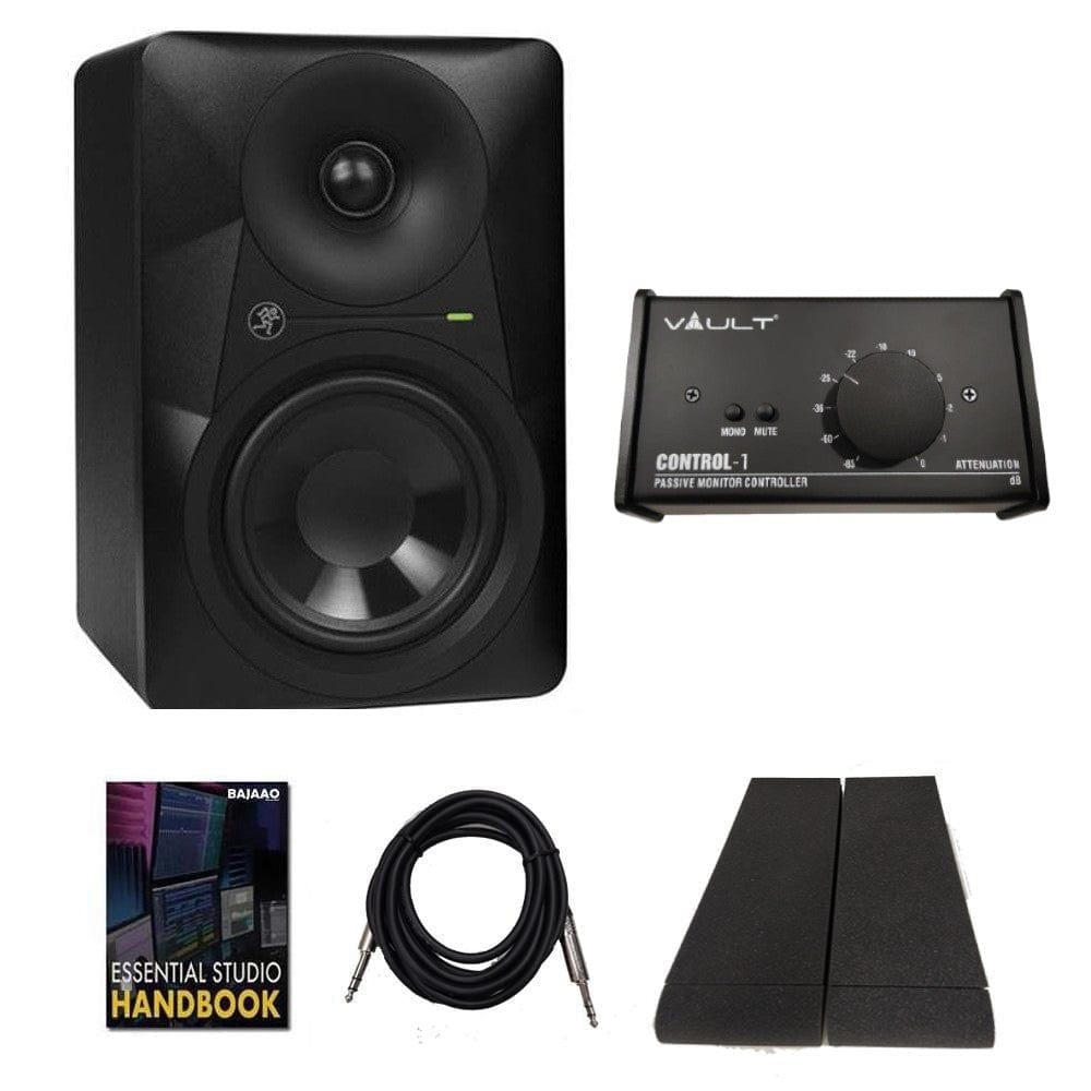 Mackie MR Series Powered Active Studio Monitor Speakers Bundle
