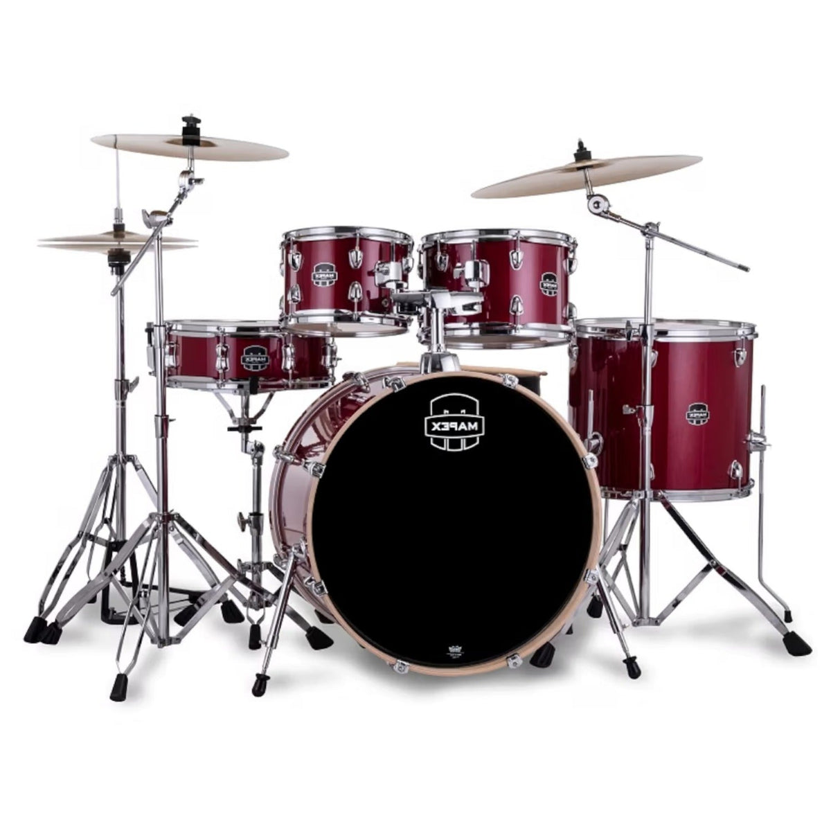 Mapex Venus 5Pcs Hybrid Acoustic Drum Kit with Hardware Cymbals & Throne