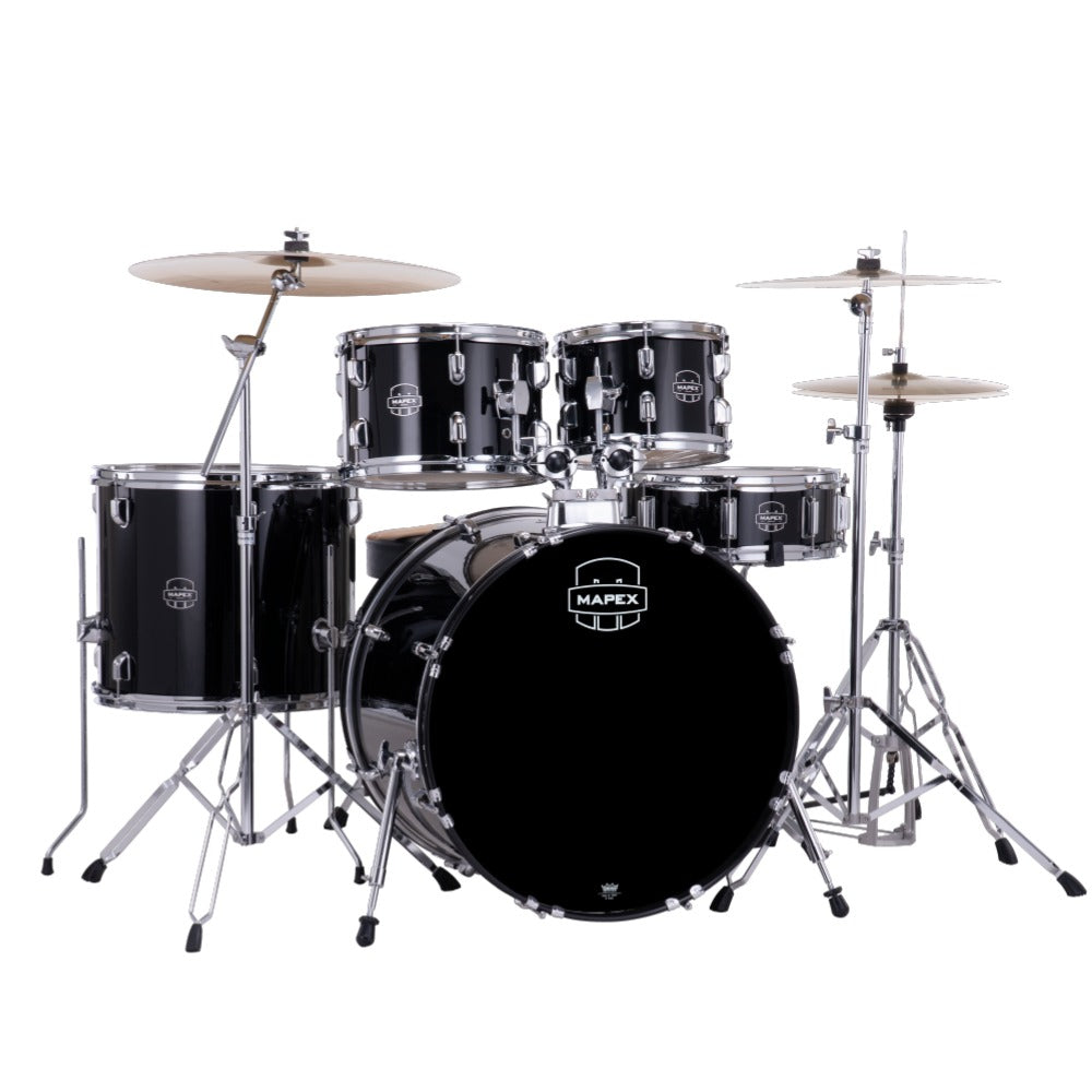 Mapex Comet 5 Piece Hybrid Acoustic Drum Set with Hardware Throne & Cymbals