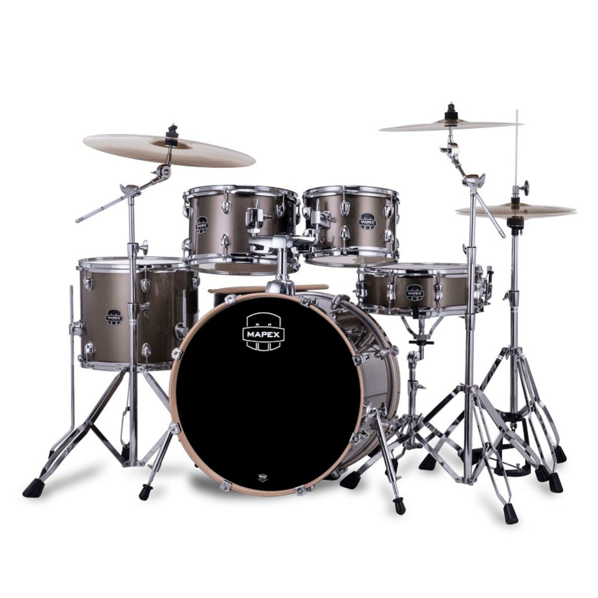 Mapex VE5045FT Venus 5 Piece Jazz Acoustic Drum Kits with Hardware & Throne