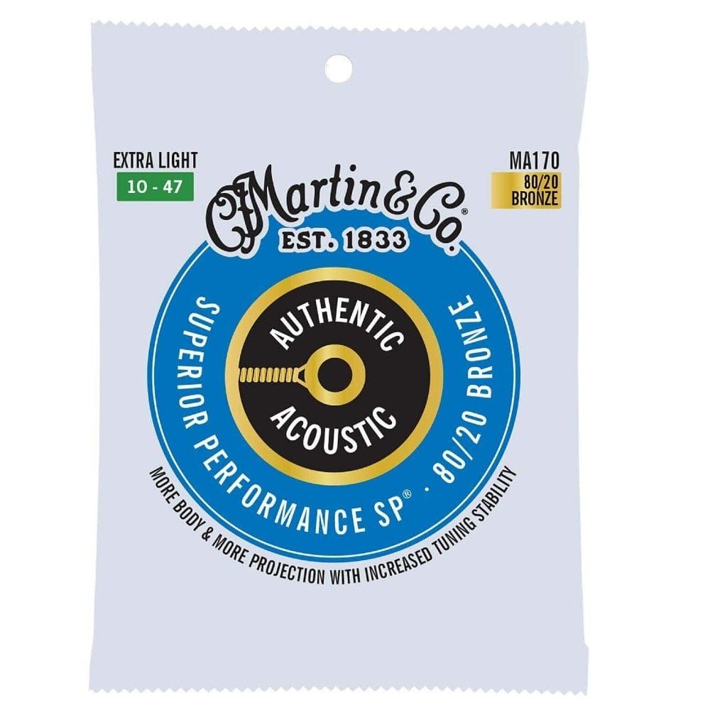 Martin MA170 Original 80/20 Bronze Acoustic Guitar Strings - .010-.047