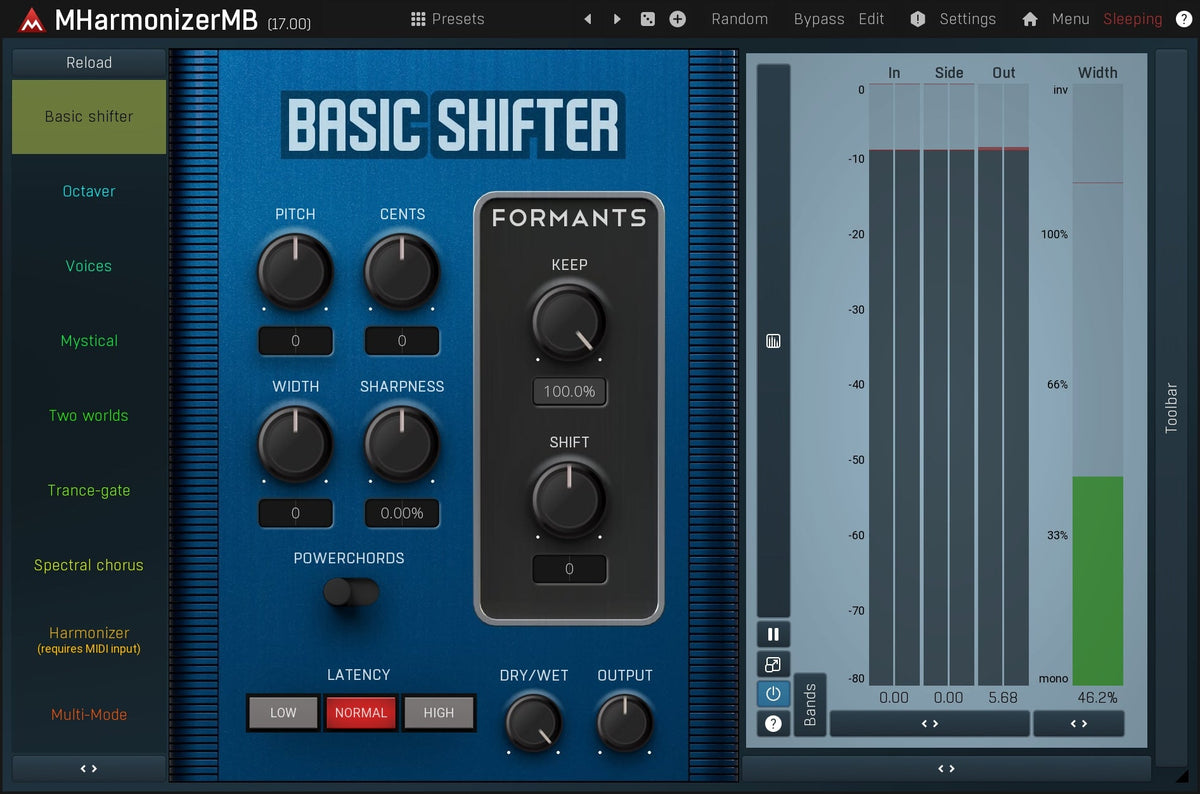 MELDA MHarmonizerMB Harmonizer – Professional Audio Software & Plugin