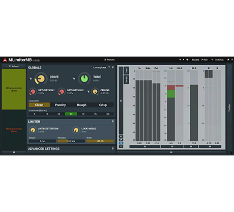 MELDA MLimiterMB Limiter – Professional Audio Software & Plugin