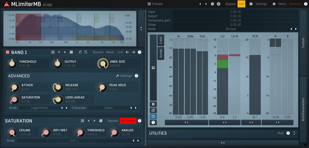 MELDA MLimiterMB Limiter – Professional Audio Software & Plugin