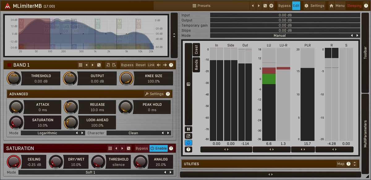 MELDA MLimiterMB Limiter – Professional Audio Software & Plugin