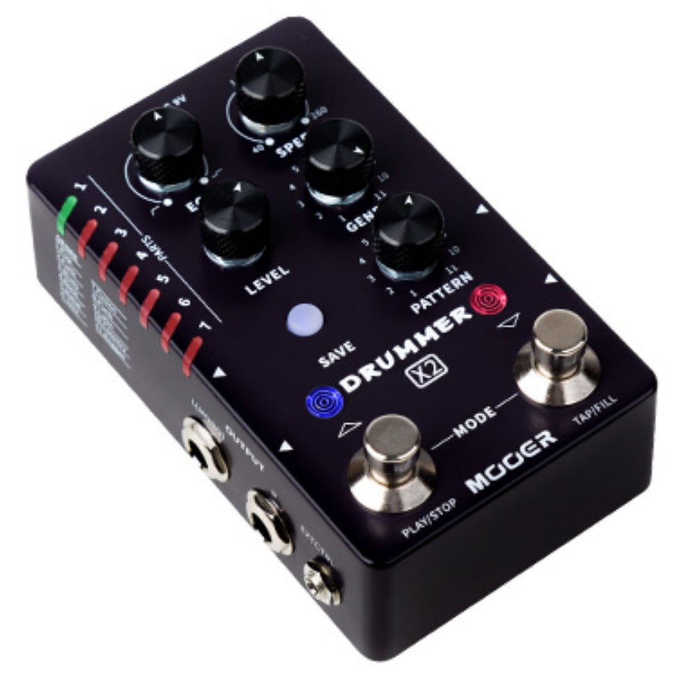Mooer Drummer X2 Dual Footswitch Drum Machine Pedal