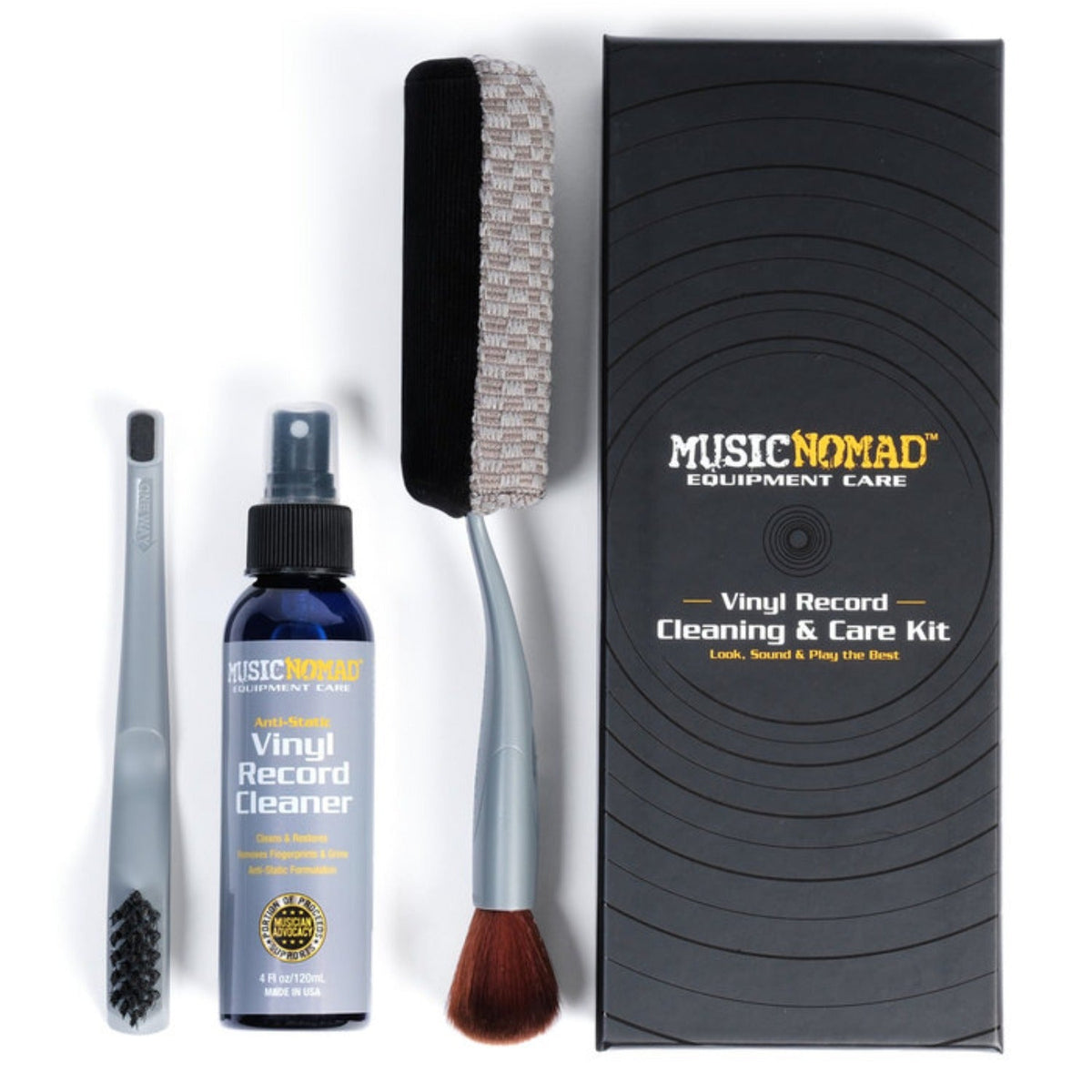 Music Nomad MN890 6 in 1 Vinyl Record Cleanig & Care Kit