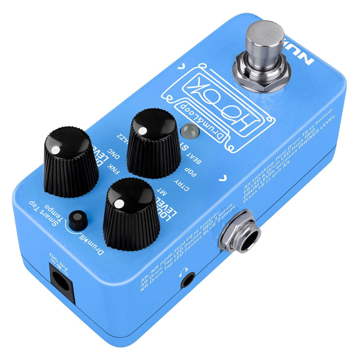 Nux NDL-3 Hook Mini Looper with Phones Out