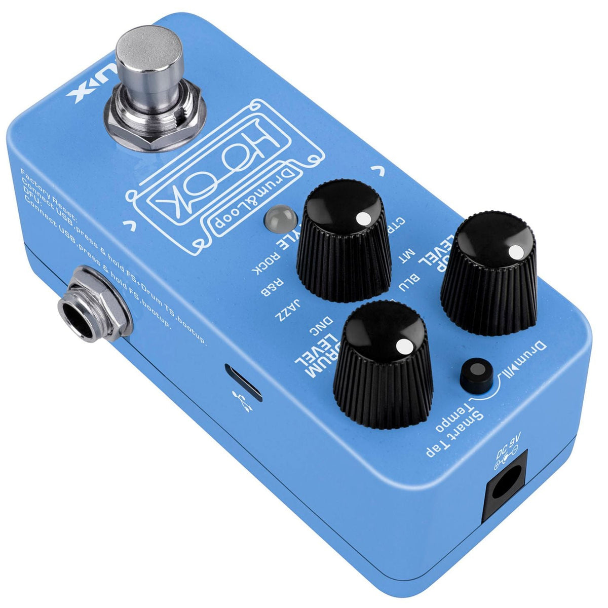 Nux NDL-3 Hook Mini Looper with Phones Out