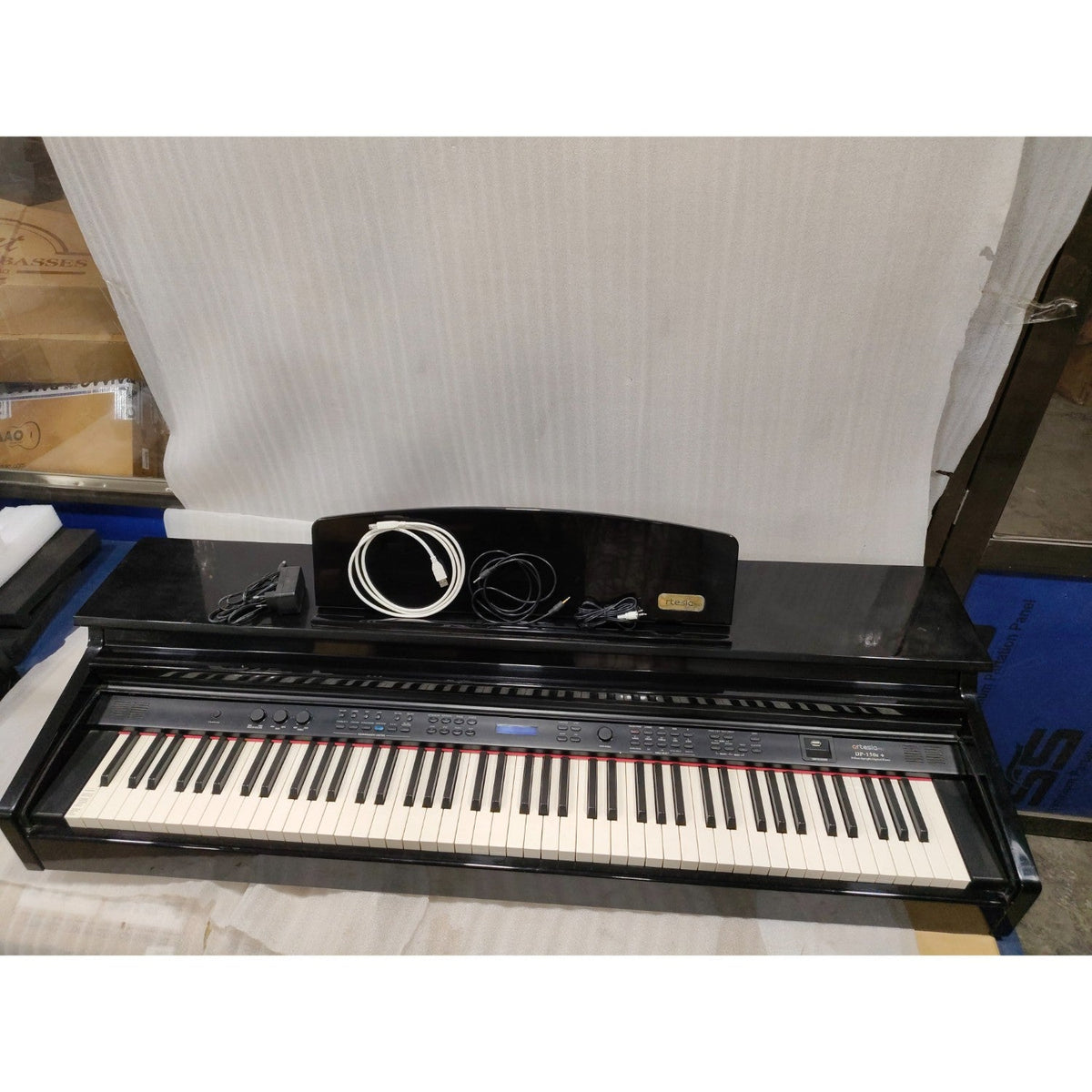 Artesia DP-150e Deluxe Home Digital Piano - Polished Black - Open Box