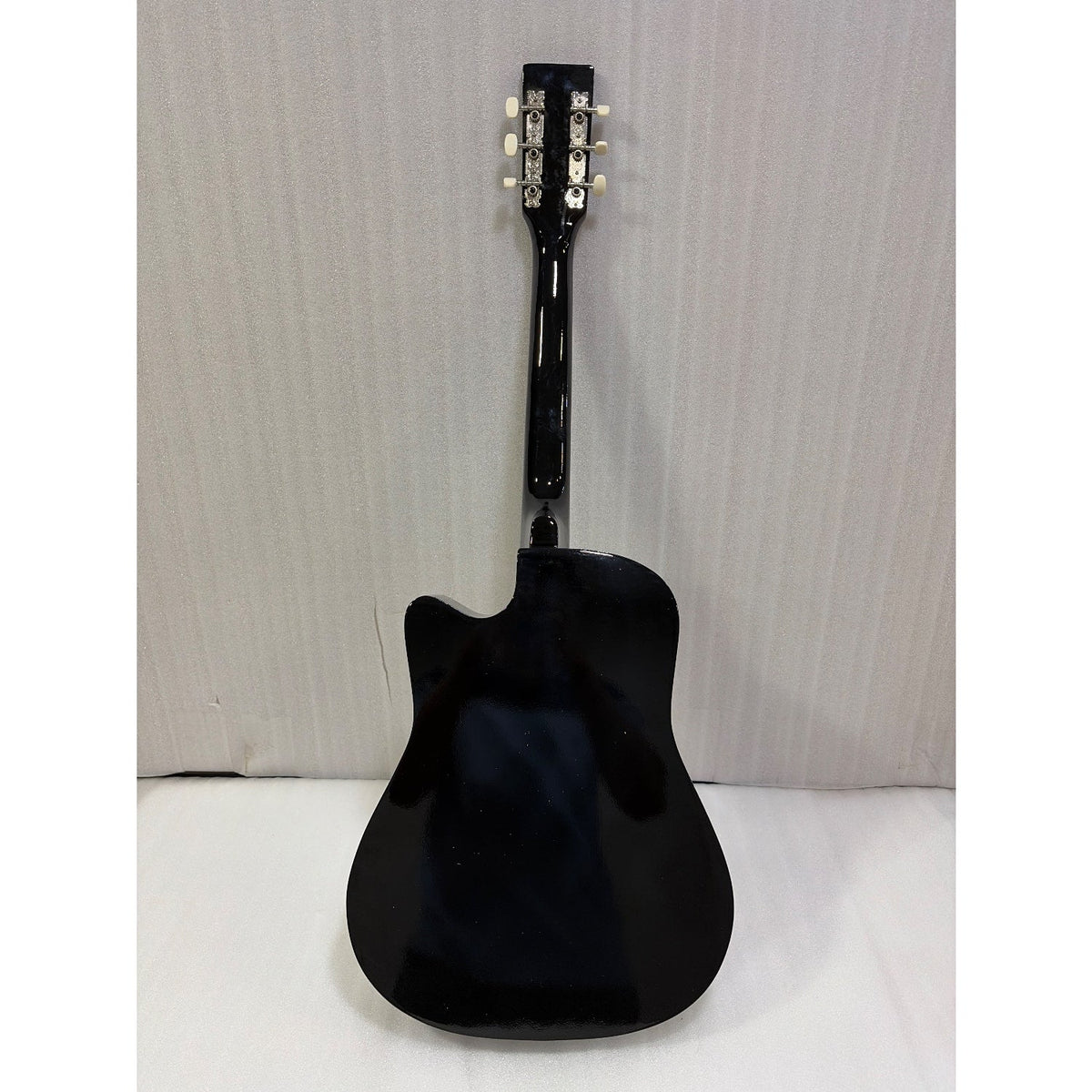 Henrix 38C 38 Inch Cutaway Acoustic Guitar with Dual Action Truss Rod, Gigbag, Picks, String Set, Strap, Cloth & Ebook - Open Box