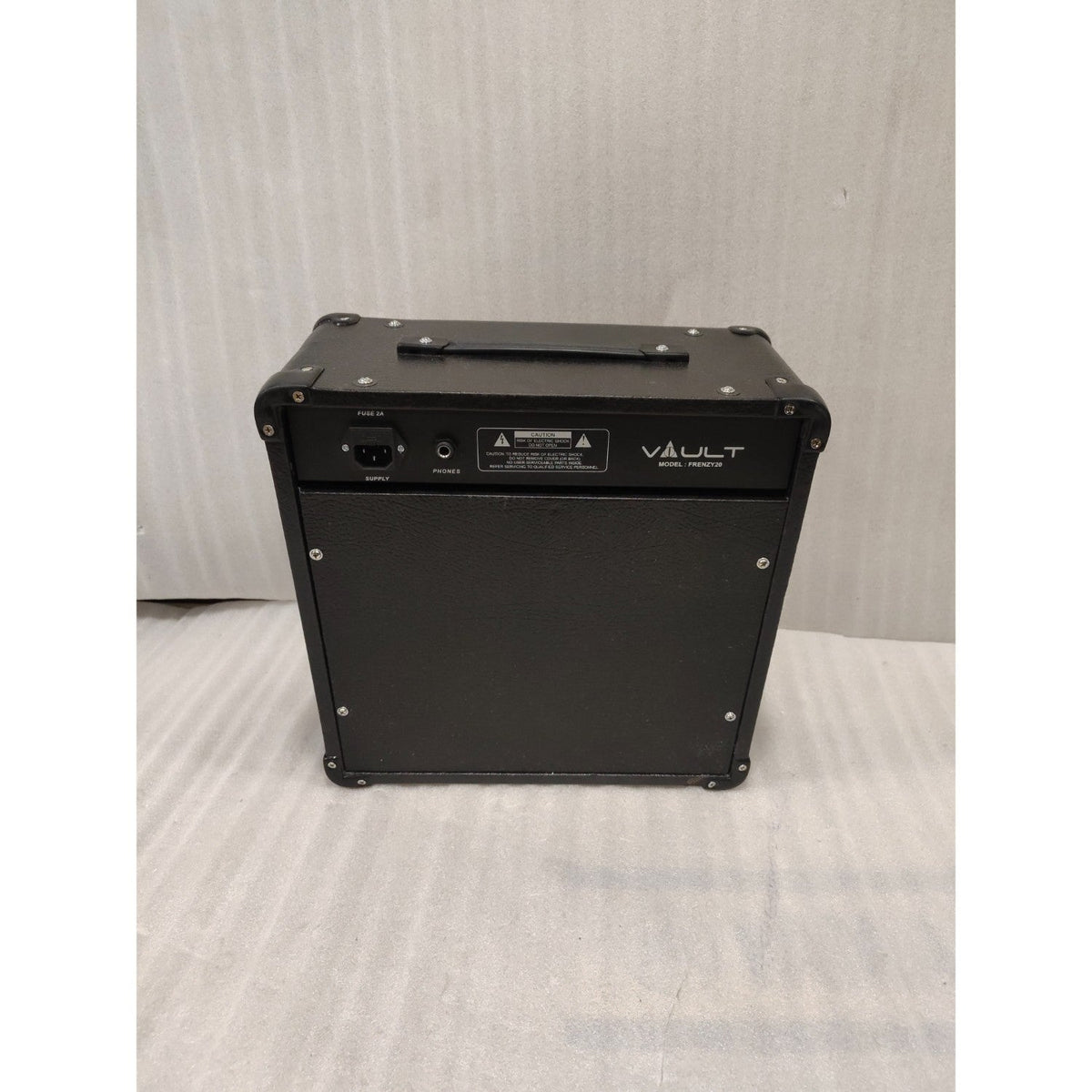 Vault Frenzy 20 Watt Combo Guitar Amplifier with Analog Distortion, Reverb & Delay All Playable Together - Open Box A Stock
