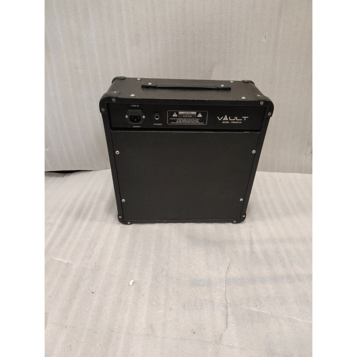 Vault Frenzy 20 Watt Combo Guitar Amplifier with Analog Distortion, Reverb & Delay All Playable Together - Open Box A Stock