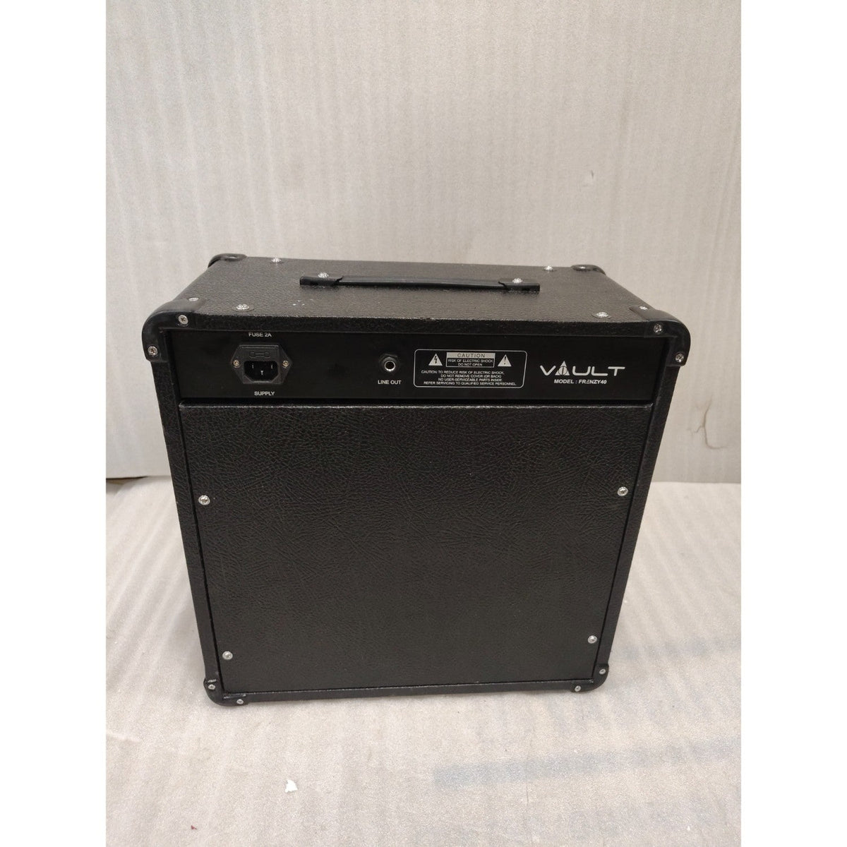 Vault Frenzy 40 Watt Combo Guitar Amplifier with Analog Distortion, Reverb & Delay All Playable Together - Open Box