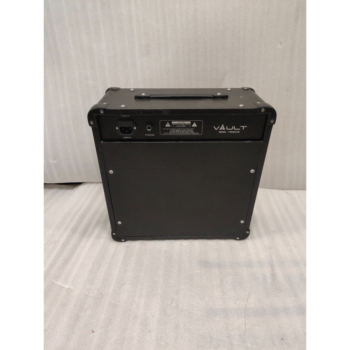 Vault Frenzy 20 Watt Combo Guitar Amplifier with Analog Distortion, Reverb & Delay All Playable Together - Open Box A Stock