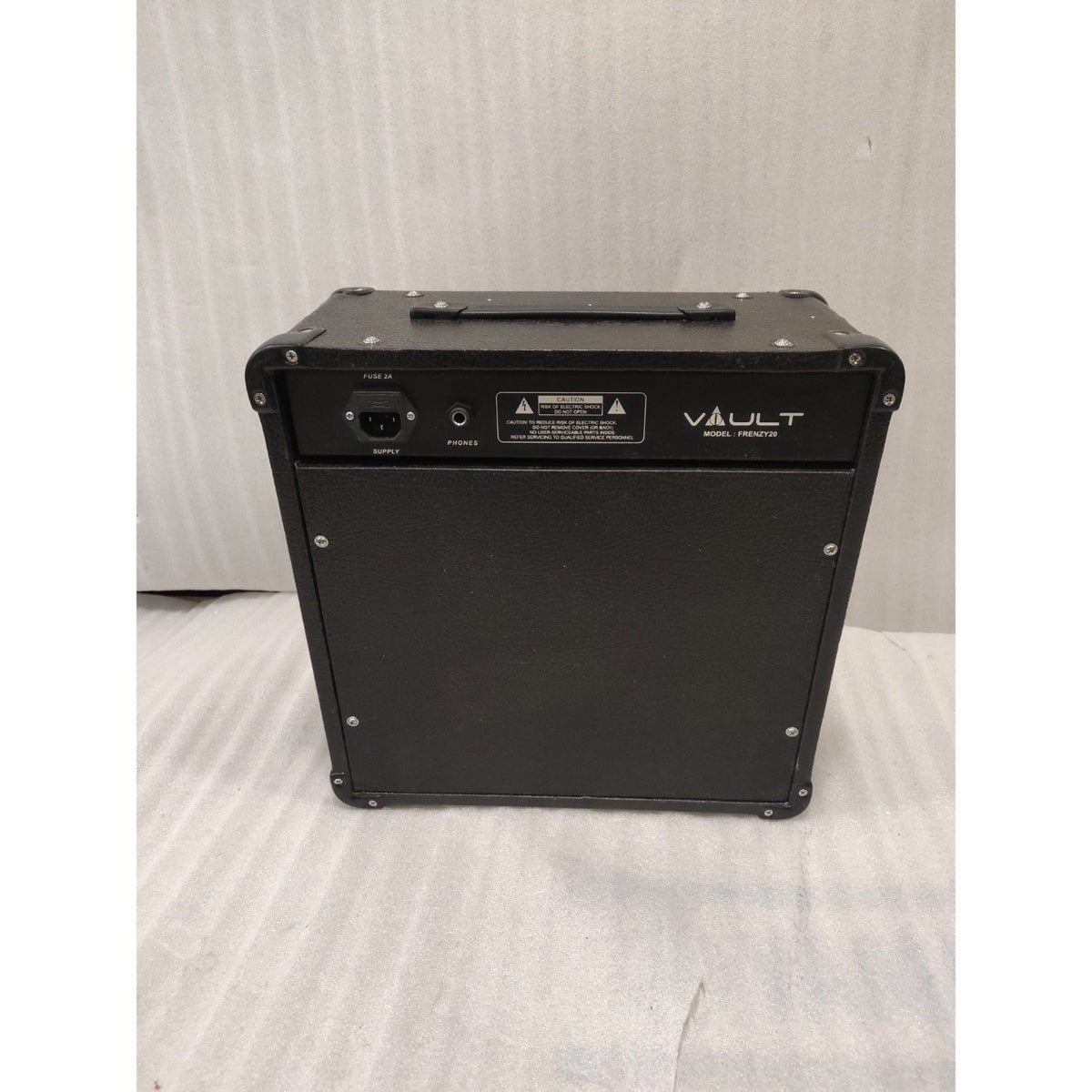 Vault Frenzy 20 Watt Combo Guitar Amplifier with Analog Distortion, Reverb & Delay All Playable Together - Open Box A Stock