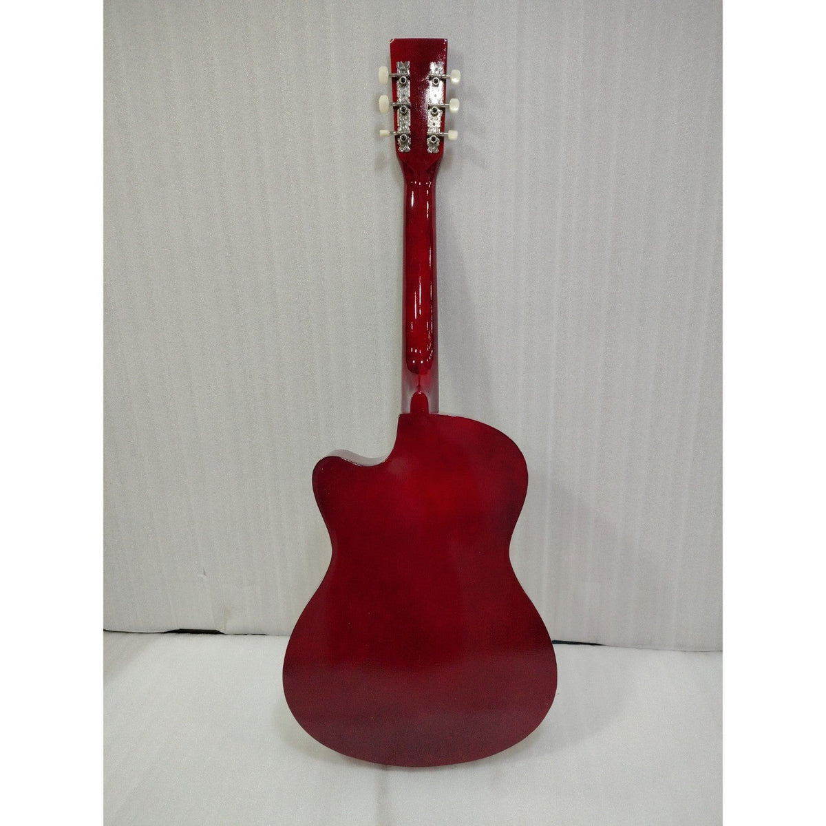 Henrix 38C 38 Inch Cutaway Acoustic Guitar with Dual Action Truss Rod, Gigbag, Picks, String Set, Strap, Cloth & Ebook - Open Box
