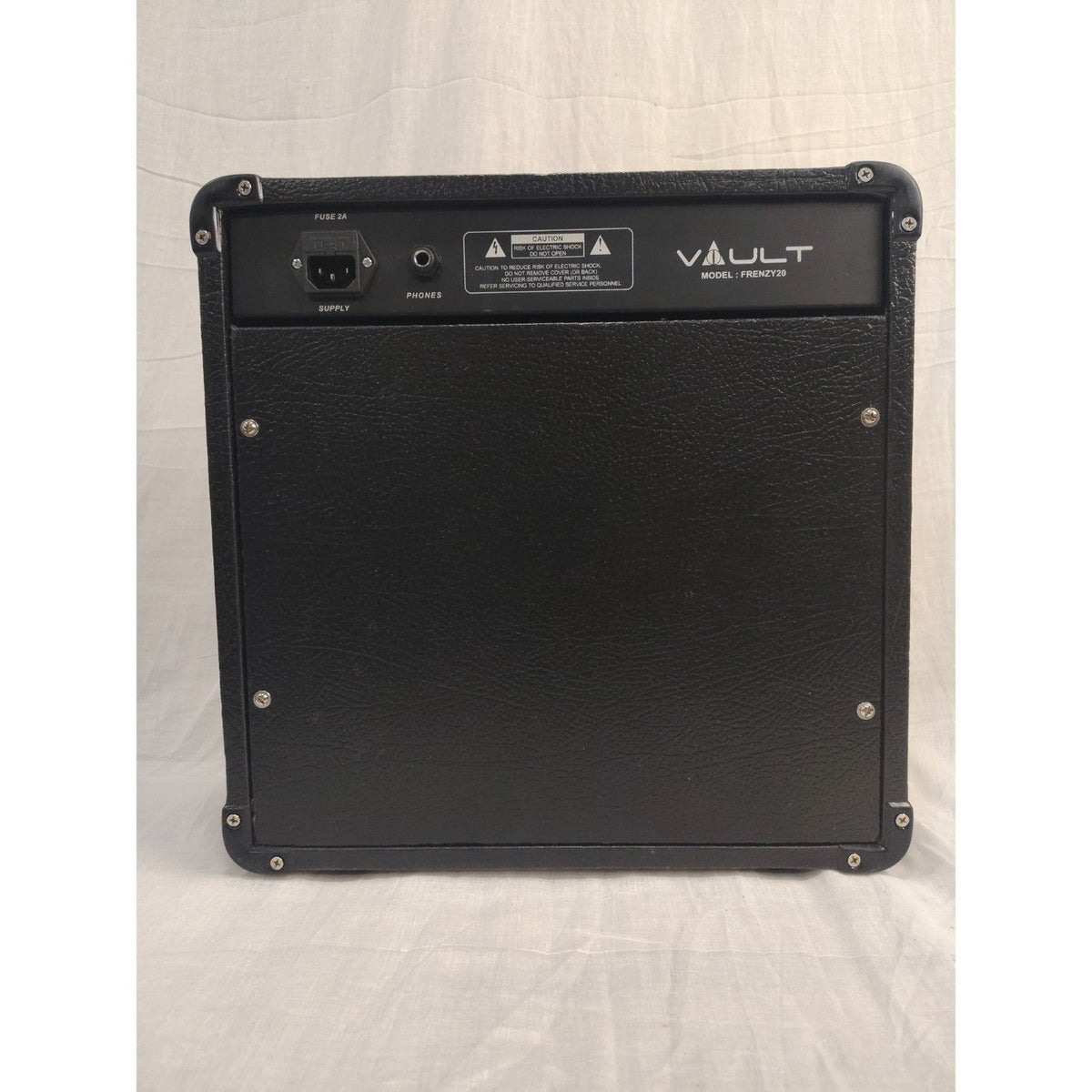 Vault Frenzy 20 Watt Combo Guitar Amplifier with Analog Distortion, Reverb & Delay All Playable Together - Open Box A Stock