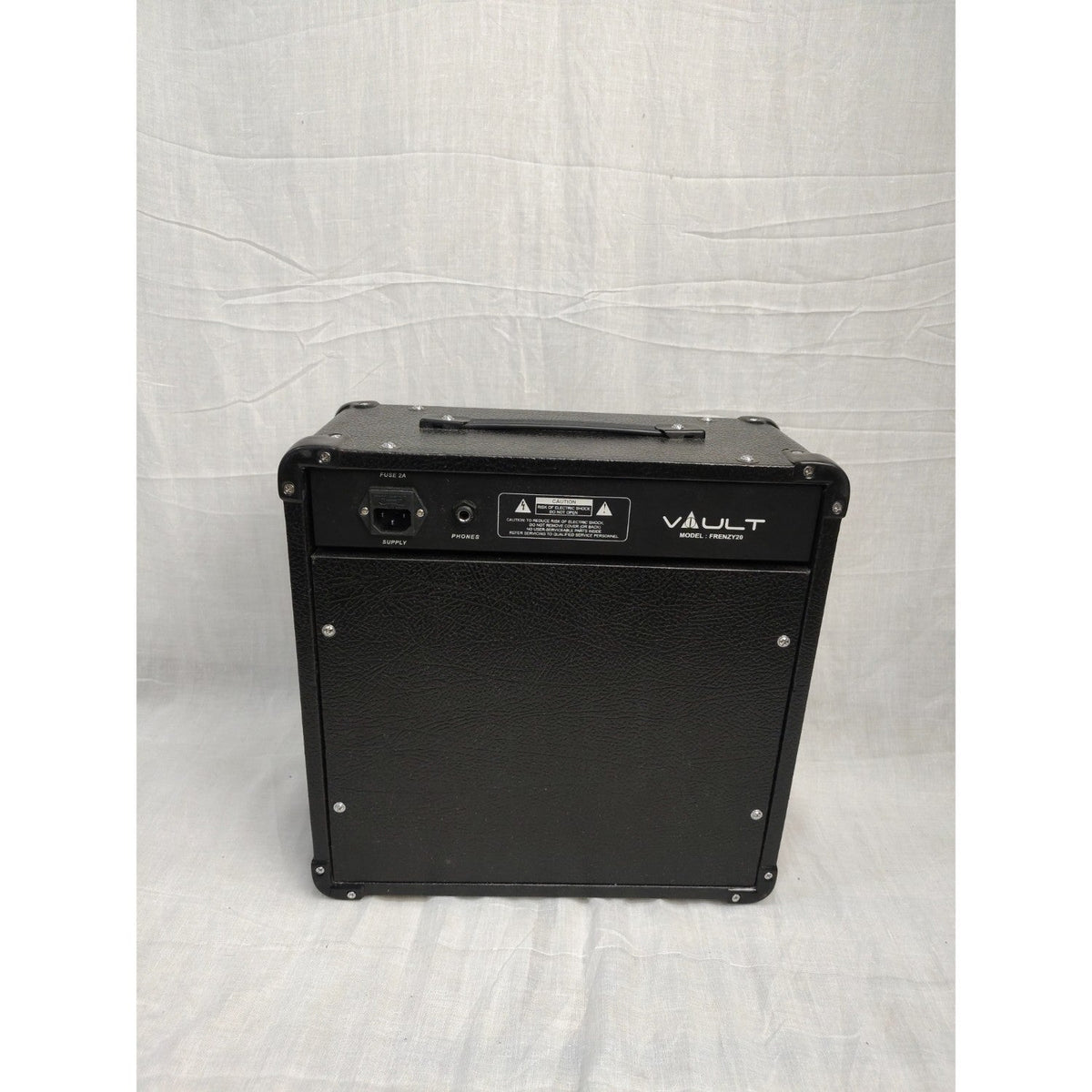 Vault Frenzy 20 Watt Combo Guitar Amplifier with Analog Distortion, Reverb & Delay All Playable Together - Open Box A Stock