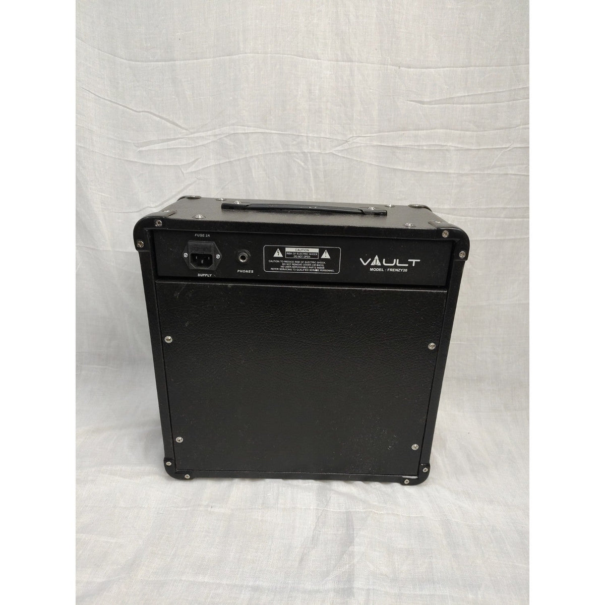 Vault Frenzy 20 Watt Combo Guitar Amplifier with Analog Distortion, Reverb & Delay All Playable Together - Open Box A Stock