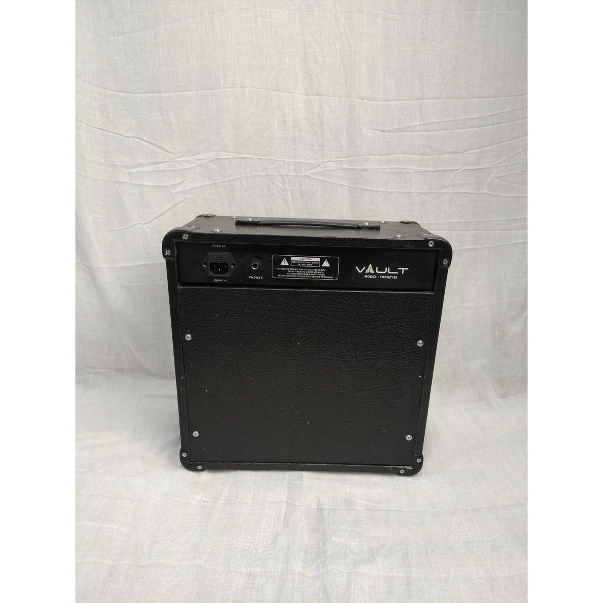 Vault Frenzy 20 Watt Combo Guitar Amplifier with Analog Distortion, Reverb & Delay All Playable Together - Open Box A Stock