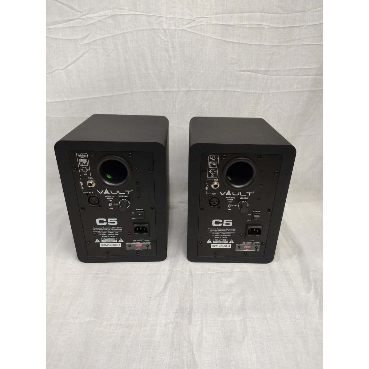 Vault C5 5-Inch Powered Studio Monitor Speakers Pair - Open Box
