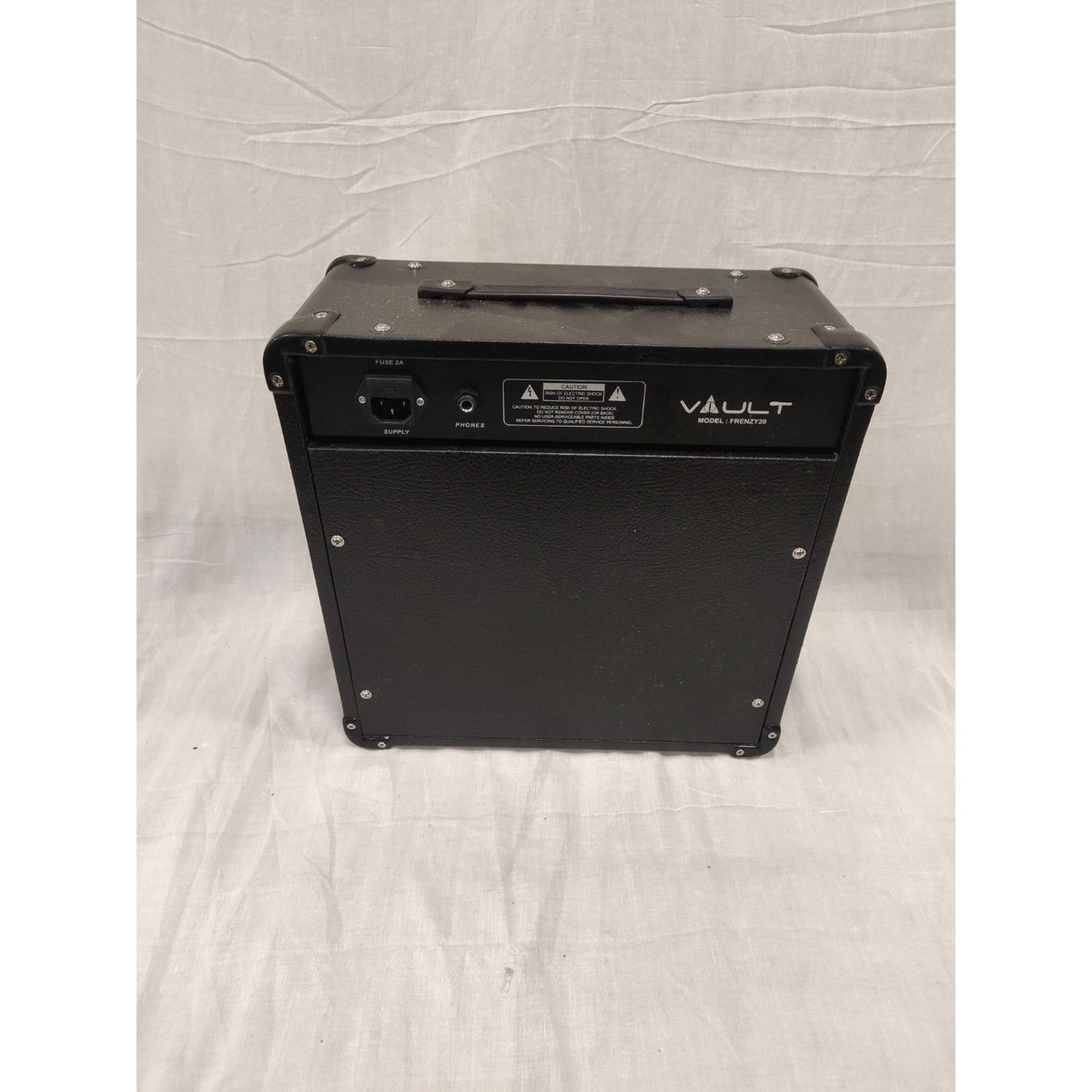 Vault Frenzy 20 Watt Combo Guitar Amplifier with Analog Distortion, Reverb & Delay All Playable Together - Open Box A Stock