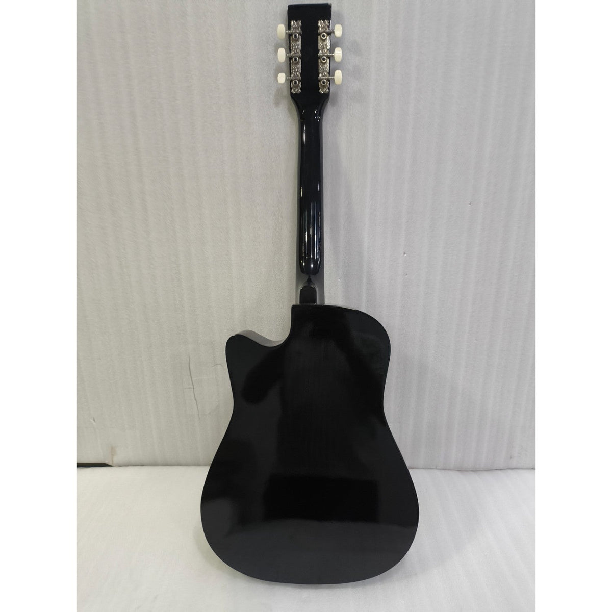 Henrix 38C 38 Inch Cutaway Acoustic Guitar with Dual Action Truss Rod, Gigbag, Picks, String Set, Strap, Cloth & Ebook - Open Box